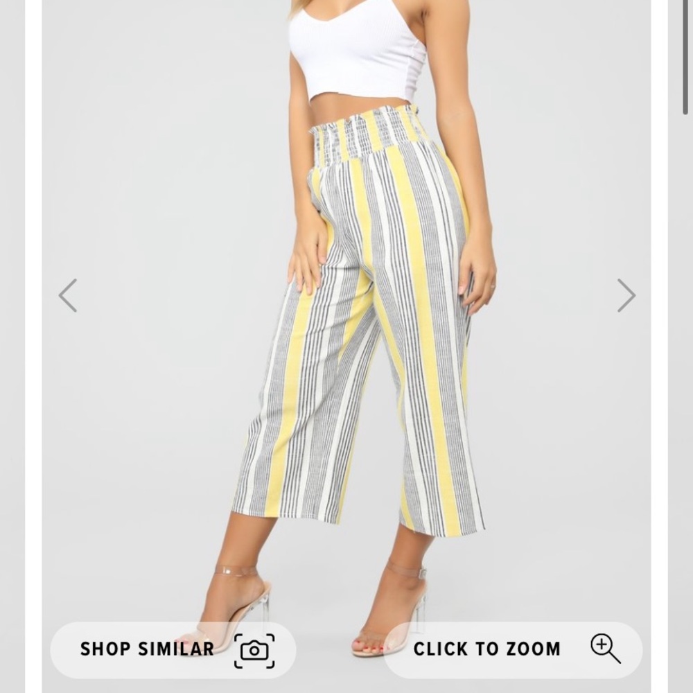 Clear Skies Ahead Striped Pants - Mustard